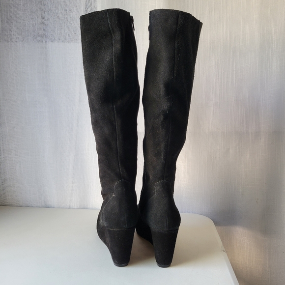Steve Madden Ashleey women's wedge leather boots size 10 - Picture 6 of 14